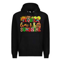Black tequila lime and sunshine Premium Hoodie - LillyAllenDesigns