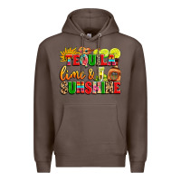 Coffee tequila lime and sunshine Premium Hoodie - LillyAllenDesigns