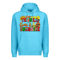 Ocean Blue tequila lime and sunshine Premium Hoodie - LillyAllenDesigns