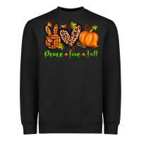 Black peace love fall Heavyweight Sweatshirt - Zillion Design Studio