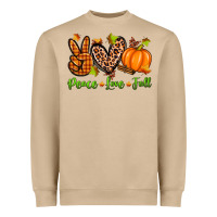 Mushroom peace love fall Heavyweight Sweatshirt - Zillion Design Studio