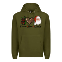 Army Green peace love eagles royal blue Premium Hoodie - AdoDesignShop