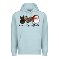Blue Mist peace love eagles royal blue Premium Hoodie - AdoDesignShop