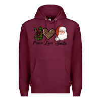Burgundy peace love eagles royal blue Premium Hoodie - AdoDesignShop