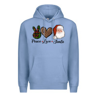 Colony Blue peace love eagles royal blue Premium Hoodie - AdoDesignShop