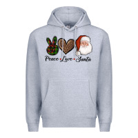 Heather Grey peace love eagles royal blue Premium Hoodie - AdoDesignShop