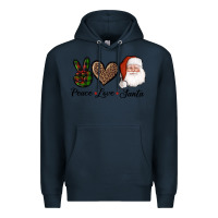 Navy peace love eagles royal blue Premium Hoodie - AdoDesignShop