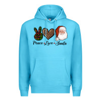 Ocean Blue peace love eagles royal blue Premium Hoodie - AdoDesignShop