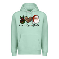 Seafoam peace love eagles royal blue Premium Hoodie - AdoDesignShop