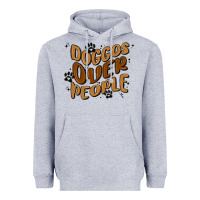 Heather Grey doggos over people Heavyweight Hoodie - MaliasSmallBusiness