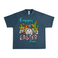 Midnight Navy Happy Easter Day Rodeo Urban Heavy Tee - Neo Western