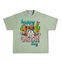 Oil Green Happy Easter Day Rodeo Urban Heavy Tee - Neo Western
