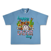 Pebble Blue Happy Easter Day Rodeo Urban Heavy Tee - Neo Western