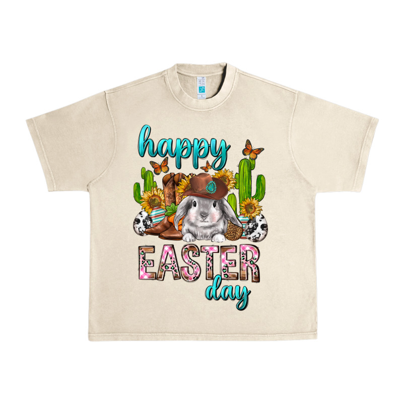 Happy Easter Day Rodeo Urban Heavy Tee by Neo Western | Teevron