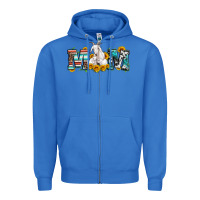 True Royal goat mom serape leopard cowhide goat family Zipper Hoodie - Artiststas