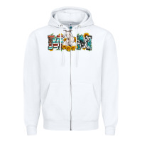 White goat mom serape leopard cowhide goat family Zipper Hoodie - Artiststas
