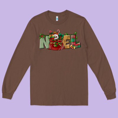 Noel Long Sleeve Tee Designed By Bundleandbundleshop