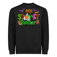 Black one spooky teacher Heavyweight Sweatshirt - Zillion Design Studio