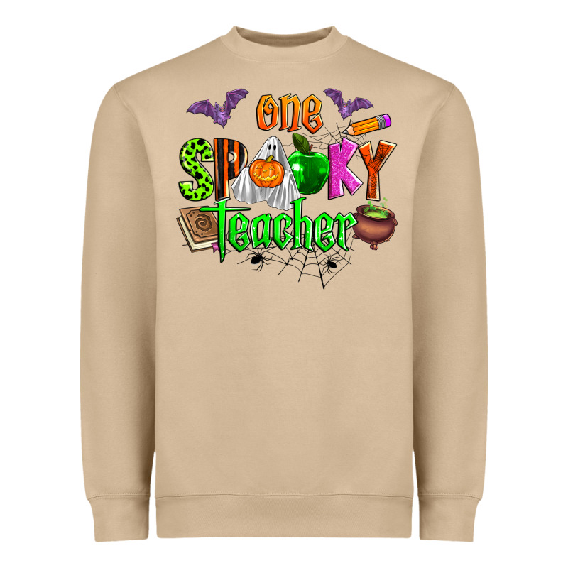 One Spooky Teacher Heavyweight Sweatshirt by Zillion Design Studio | Teevron