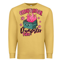 Antique Gold emotional dumpster fire Premium Sweatshirt - MaliasSmallBusiness