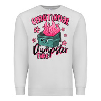 Dove Grey emotional dumpster fire Premium Sweatshirt - MaliasSmallBusiness