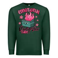 Sports Green emotional dumpster fire Premium Sweatshirt - MaliasSmallBusiness