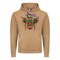 Vintage Camel mardi gras mask highland cow Vintage Hoodie - RanaPortraitStore