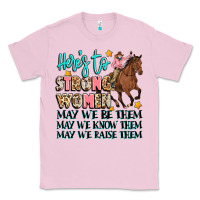 Bubblegum Pink heres to strong women Classic Tee - Artiststas