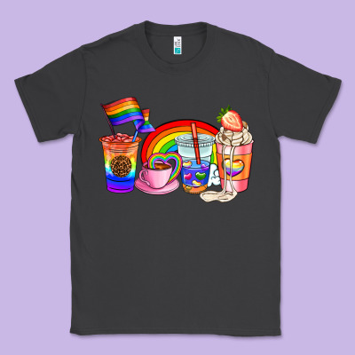Pride Coffee Cups Classic Tee Designed By Adodesignshop