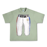Oil Green softball uniform short pant fa element Urban Heavy Tee - FaDigitalArtStudio