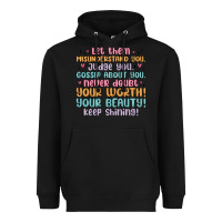 Black let them Heavyweight Hoodie - MaliasSmallBusiness