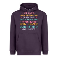 Plum let them Heavyweight Hoodie - MaliasSmallBusiness