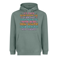Sage let them Heavyweight Hoodie - MaliasSmallBusiness