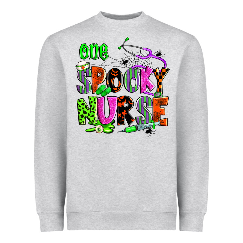 One Spooky Nurse Heavyweight Sweatshirt by Zillion Design Studio | Teevron