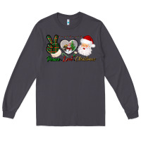 Smoke peace love christmas Long Sleeve Tee - BundleAndBundleShop