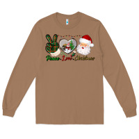 Toasted Coconut peace love christmas Long Sleeve Tee - BundleAndBundleShop