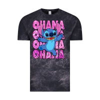 Cloud Black ohana stitch Vintage Tee - Zillion Design Studio