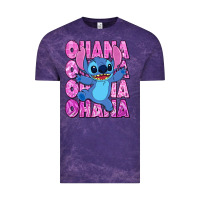 Cloud Purple ohana stitch Vintage Tee - Zillion Design Studio