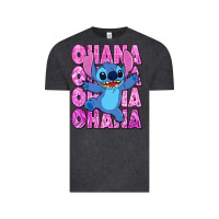 Vintage Black ohana stitch Vintage Tee - Zillion Design Studio