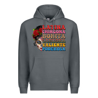 Rock mexican sugar skull latina chingona bonita Premium Hoodie - LillyAllenDesigns