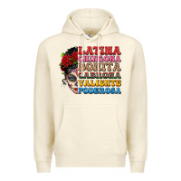Sandshell mexican sugar skull latina chingona bonita Premium Hoodie - LillyAllenDesigns