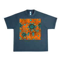 Midnight Navy western dreamcatchers seamless pattern Urban Heavy Tee - HRA Design Shop