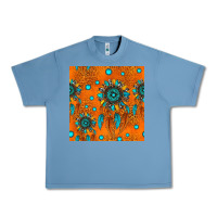 Pebble Blue western dreamcatchers seamless pattern Urban Heavy Tee - HRA Design Shop