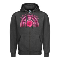 Charcoal Heather in october we wear pink rainbow Zipper Hoodie - AdoDesignShop
