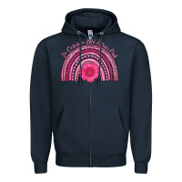 Navy in october we wear pink rainbow Zipper Hoodie - AdoDesignShop