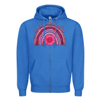True Royal in october we wear pink rainbow Zipper Hoodie - AdoDesignShop