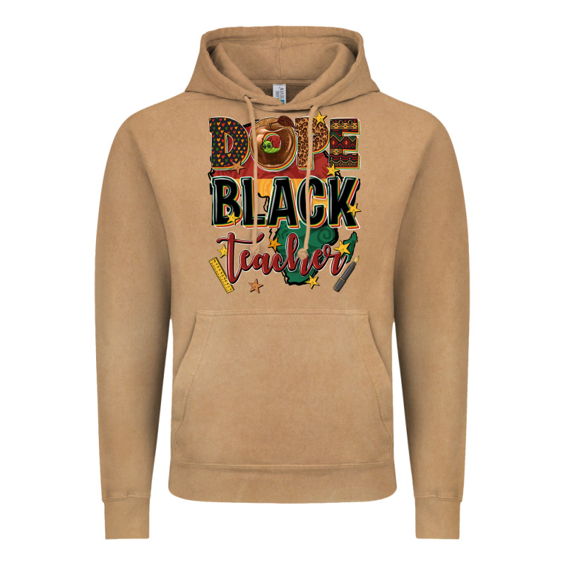 Dope Black Teacher Vintage Hoodie by texasbilliewilder | Teevron