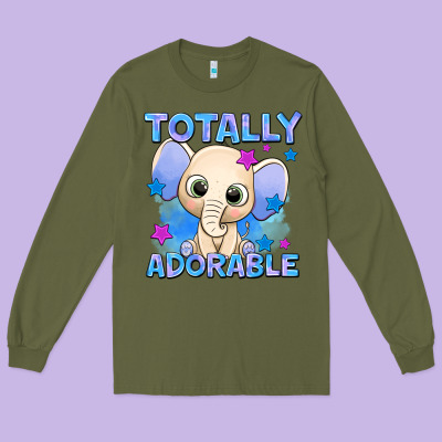 Totally Adorable Elephant Boy Long Sleeve Tee Designed By Adodesignshop
