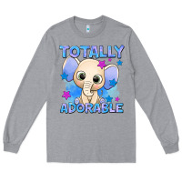 Heather Grey totally adorable elephant boy Long Sleeve Tee - AdoDesignShop