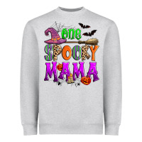 Heather Grey one spooky mama Heavyweight Sweatshirt - Zillion Design Studio